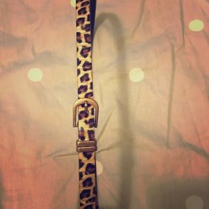 Funky Cheetah Print Skinny Belt